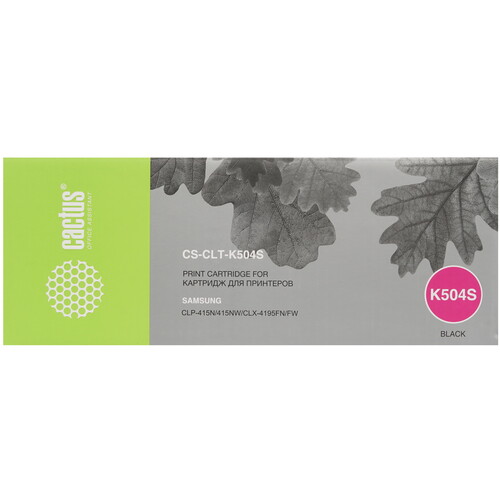 Купить Картридж лазерный Cactus CS-CLT-K504S черный, с чипом  7937098. Характеристики, отзывы и цены в Донецке