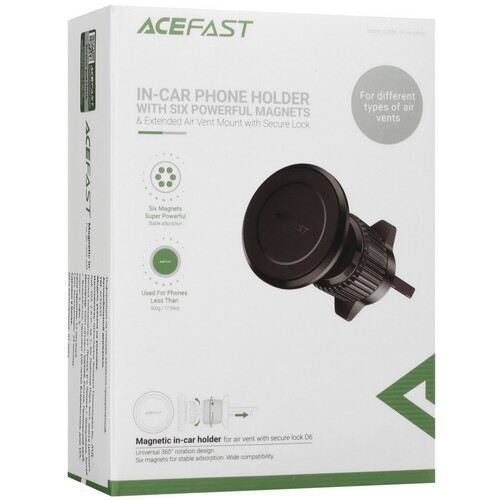 Купить Держатель автомобильный ACEFAST D6 черный  5415406. Характеристики, отзывы и цены в Донецке