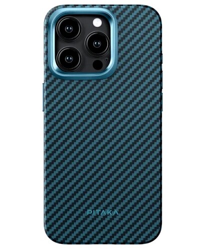 Купить Накладка  Pitaka MagEZ Case Pro 4 для Apple iPhone 15 Pro Max синий/серый  5480703. Характеристики, отзывы и цены в Донецке
