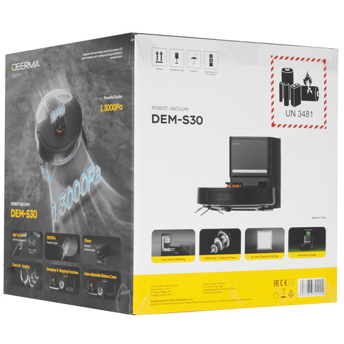 Купить Робот-пылесос Deerma S30 черный  9290852. Характеристики, отзывы и цены в Донецке