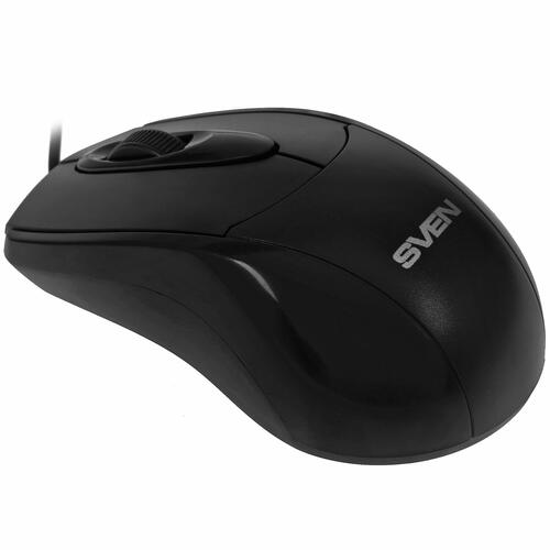 Купить Мышь проводная SVEN RX-110  черный  1264020. Характеристики, отзывы и цены в Донецке