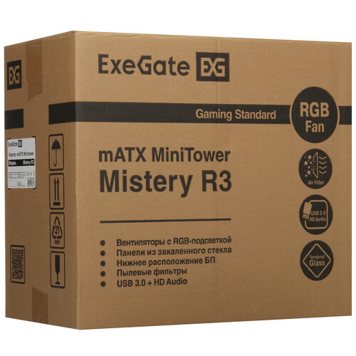 Купить Корпус ExeGate Mistery R3  9101546. Характеристики, отзывы и цены в Донецке