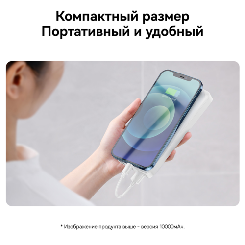 Купить Портативный аккумулятор Baseus Bipow Digital Display 20W белый  5011557. Характеристики, отзывы и цены в Донецке