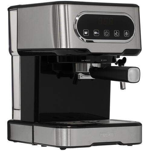Купить Кофеварка рожковая Reoka RKEM-400 серебристый  9971933. Характеристики, отзывы и цены в Донецке