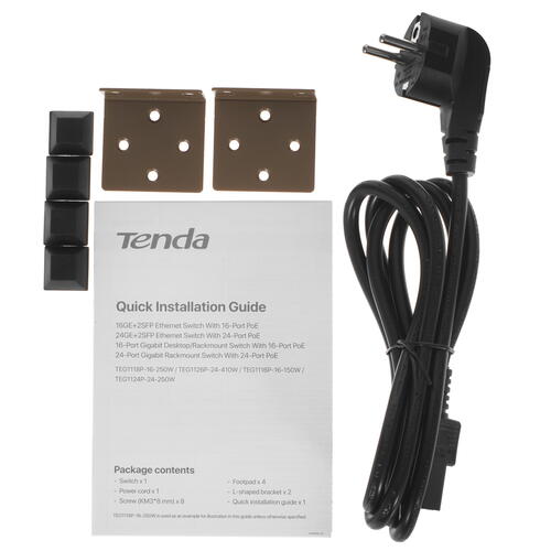 Купить Коммутатор Tenda TEG1126P-24-410W  9902994. Характеристики, отзывы и цены в Донецке