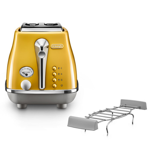 Купить Тостер DeLonghi CTOC2103.Y желтый  5935234. Характеристики, отзывы и цены в Донецке