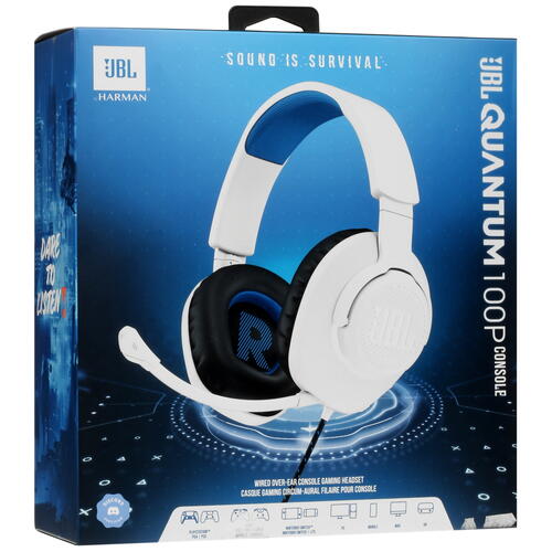 Купить Проводные наушники JBL QUANTUM 100P белый 2023  5085027. Характеристики, отзывы и цены в Донецке