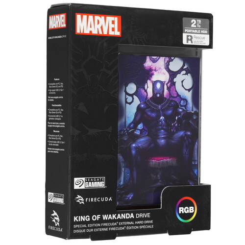 Купить 2 ТБ Внешний HDD Seagate FireCuda King Wakanda Special Edition  5491115. Характеристики, отзывы и цены в Донецке