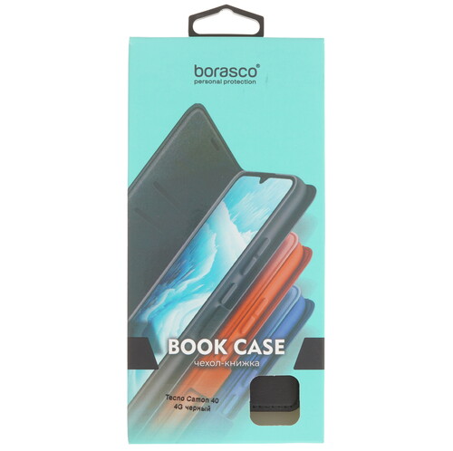 Купить Чехол-книжка  BoraSCO Book Case для Tecno CAMON 40 черный  5624740. Характеристики, отзывы и цены в Донецке