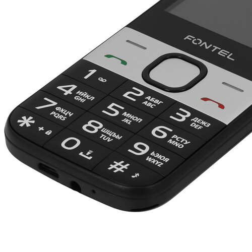 Купить Сотовый телефон Fontel SP230 черный/белый  9204095. Характеристики, отзывы и цены в Донецке