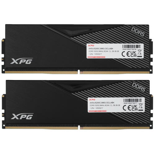 Купить Оперативная память ADATA XPG Lancer [AX5U5200C388G-DCLABK] 16 ГБ  5093315. Характеристики, отзывы и цены в Донецке
