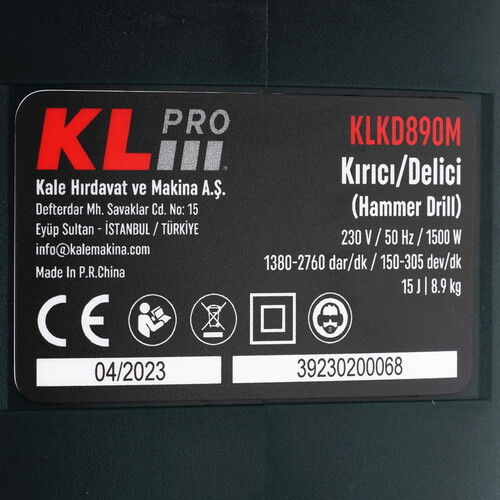 Купить Перфоратор KLPRO KLKD890M  9154031. Характеристики, отзывы и цены в Донецке