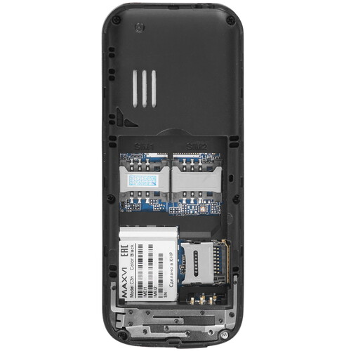 Купить Сотовый телефон Maxvi C3n черный  4831768. Характеристики, отзывы и цены в Донецке
