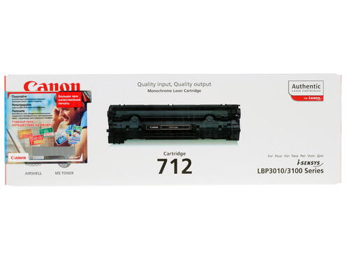 Купить Картридж лазерный Canon 712BK черный, с чипом  0109699. Характеристики, отзывы и цены в Донецке