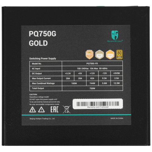 Купить Блок питания DEEPCOOL GamerStorm PQ750G  5633957. Характеристики, отзывы и цены в Донецке