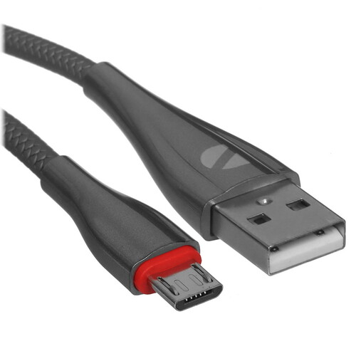 Купить Кабель круглый DEPPA micro USB - USB 2.0 Type-A серый 1 м  9113465. Характеристики, отзывы и цены в Донецке