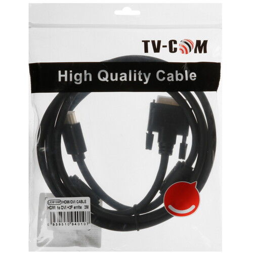 Купить Кабель однонаправленный TV-COM HDMI - DVI-D, 2 м  5471632. Характеристики, отзывы и цены в Донецке