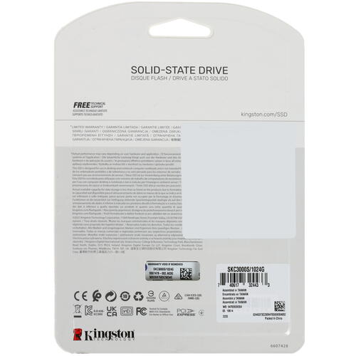 Купить 1024 ГБ M.2 NVMe накопитель Kingston KC3000 [SKC3000S/1024G]  5055506. Характеристики, отзывы и цены в Донецке