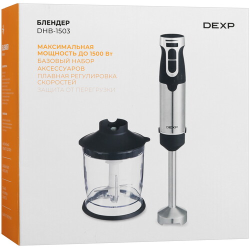 Купить Блендер погружной DEXP DHB-1503 черный  9088133. Характеристики, отзывы и цены в Донецке