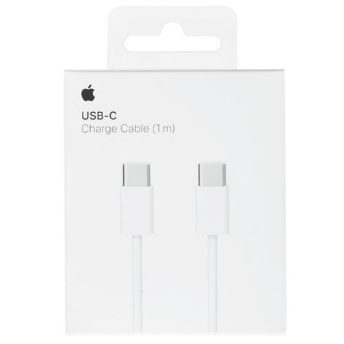 Купить Кабель круглый Apple USB Type-C - USB Type-C белый 1 м  1336815. Характеристики, отзывы и цены в Донецке