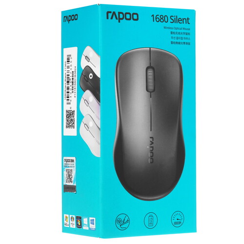 Купить Мышь беспроводная RAPOO 1680 Silent  9125957. Характеристики, отзывы и цены в Донецке
