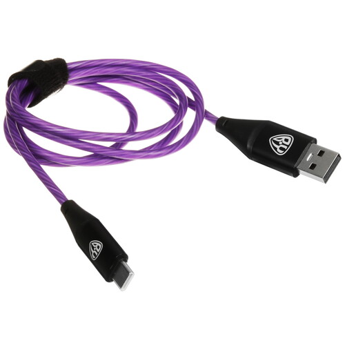 Купить Кабель круглый BY USB Type-C - USB 2.0 Type-A фиолетовый 1 м  5482267. Характеристики, отзывы и цены в Донецке