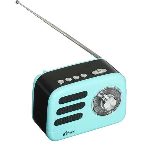 Купить Радиоприемник Ritmix RPR-033 бирюзовый  9201100. Характеристики, отзывы и цены в Донецке