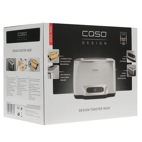 Купить Тостер CASO Inox 2 серебристый  8117469. Характеристики, отзывы и цены в Донецке