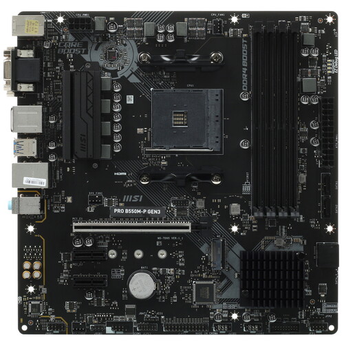 Купить Материнская плата MSI PRO B550M-P GEN3  5054638. Характеристики, отзывы и цены в Донецке