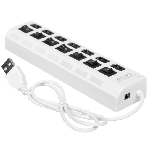 Купить USB-разветвитель Gembird UHB-U2P7-01W  5630965. Характеристики, отзывы и цены в Донецке