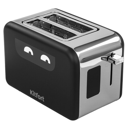 Купить Тостер Kitfort КТ-6497 черный  9283644. Характеристики, отзывы и цены в Донецке