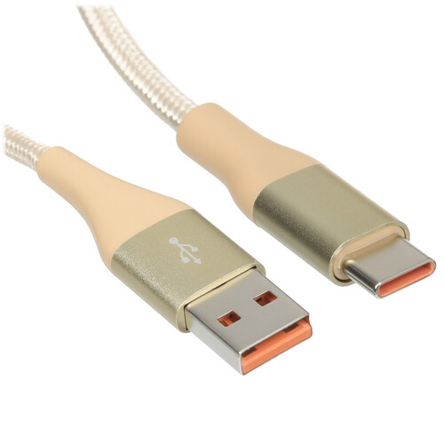 Купить Кабель круглый Verizo USB Type-C - USB 2.0 Type-A золотистый 1 м  5497267. Характеристики, отзывы и цены в Донецке