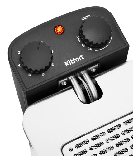 Купить Фритюрница Kitfort КТ-6482 серебристый  9212780. Характеристики, отзывы и цены в Донецке