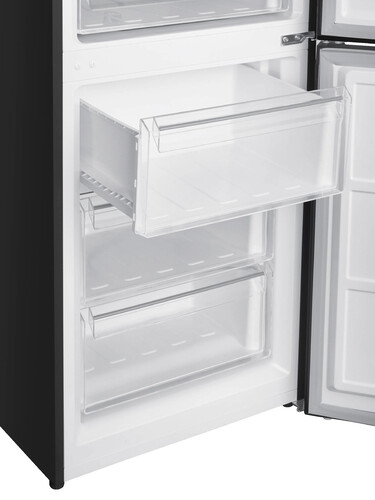Купить Холодильник с морозильником   Korting KNFC 62980 GN черный  9158066. Характеристики, отзывы и цены в Донецке