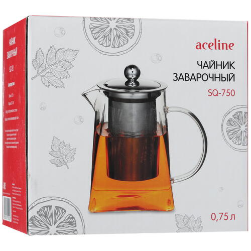Купить Чайник заварочный Aceline SQ-750 прозрачный  4809641. Характеристики, отзывы и цены в Донецке