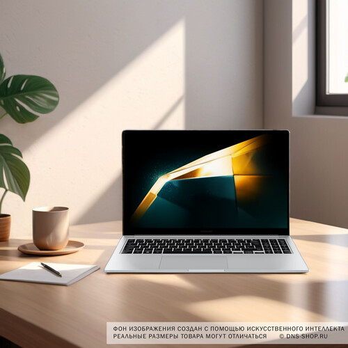Купить 15.6" Ноутбук Samsung Galaxy Book 4 NP754 серебристый  5611350. Характеристики, отзывы и цены в Донецке