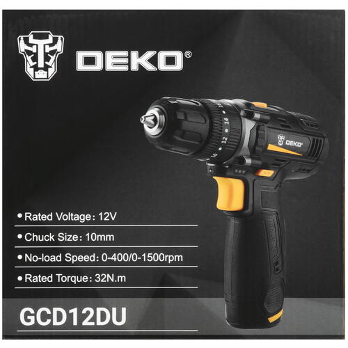 Купить Дрель-шуруповерт DEKO GCD12DU  5355766. Характеристики, отзывы и цены в Донецке