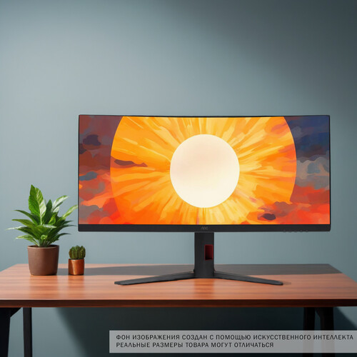 Купить 34" Монитор AOC CU34G4 черный  5622849. Характеристики, отзывы и цены в Донецке