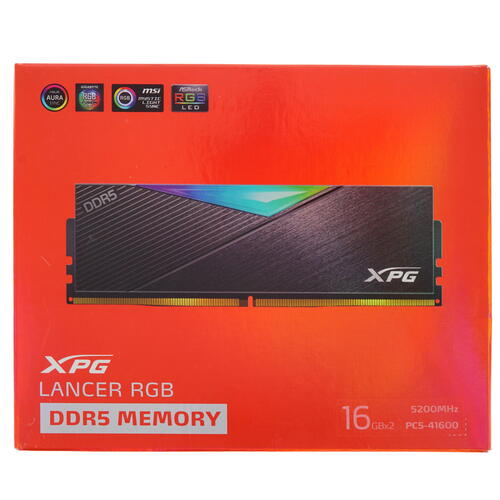 Купить Оперативная память ADATA XPG Lancer RGB [AX5U5200C3816G-DCLARBK] 32 ГБ  4880075. Характеристики, отзывы и цены в Донецке