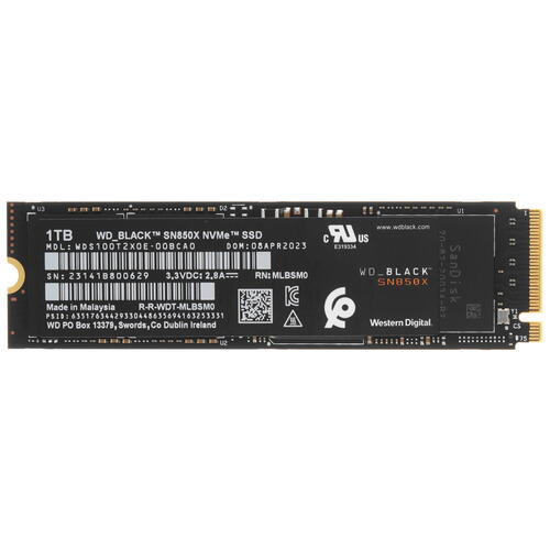 Купить 1000 ГБ M.2 NVMe накопитель WD Black SN850X [WDS100T2X0E]  9914995. Характеристики, отзывы и цены в Донецке