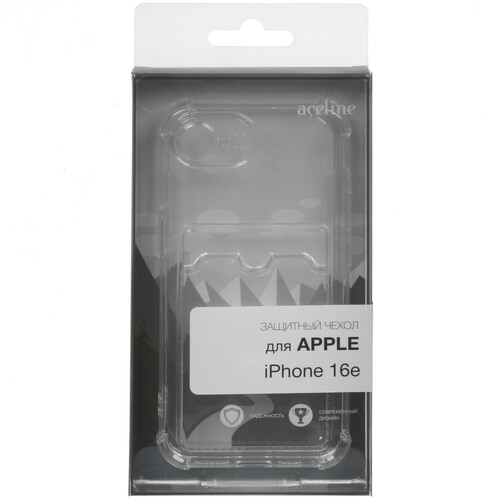 Купить Накладка  Aceline Pocket для Apple iPhone 16e прозрачный  5625926. Характеристики, отзывы и цены в Донецке