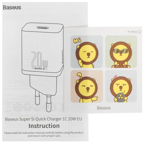 Купить Сетевое зарядное устройство Baseus Super Si Quick Charger белый  4778869. Характеристики, отзывы и цены в Донецке