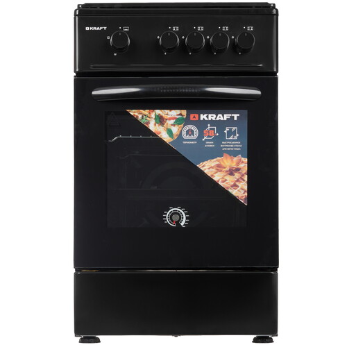 Купить Газовая плита Kraft KF-FSK5301GBL черный  9130787. Характеристики, отзывы и цены в Донецке
