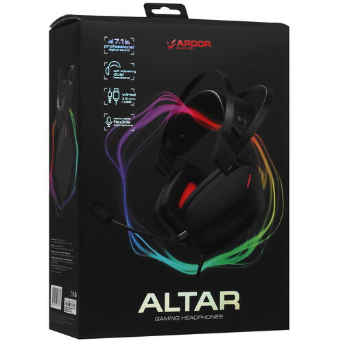 Купить Проводные наушники ARDOR GAMING Altar черный 2023  5403186. Характеристики, отзывы и цены в Донецке