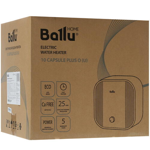 Купить Водонагреватель электрический Ballu BWH/S 10 Capsule Plus U  5365397. Характеристики, отзывы и цены в Донецке