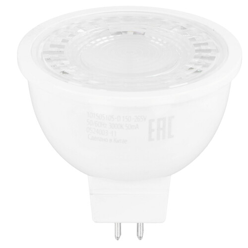 Купить Лампа светодиодная Gauss MR16 5W 500lm 3000K GU5.3 диммируемая LED 1/10/100  9119084. Характеристики, отзывы и цены в Донецке