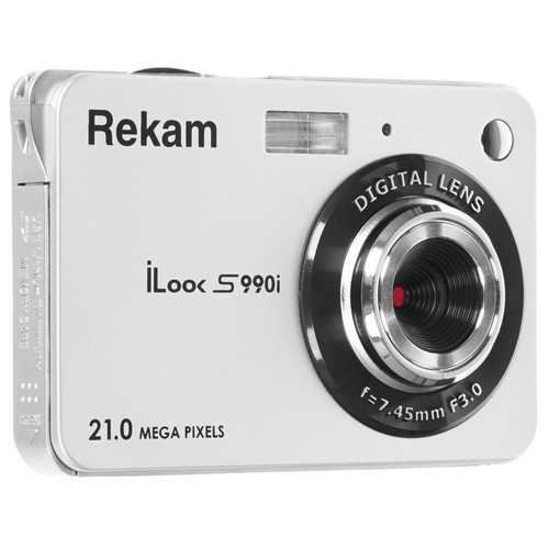 Купить Компактный фотоаппарат Rekam iLook S990i серебристый  1690131. Характеристики, отзывы и цены в Донецке