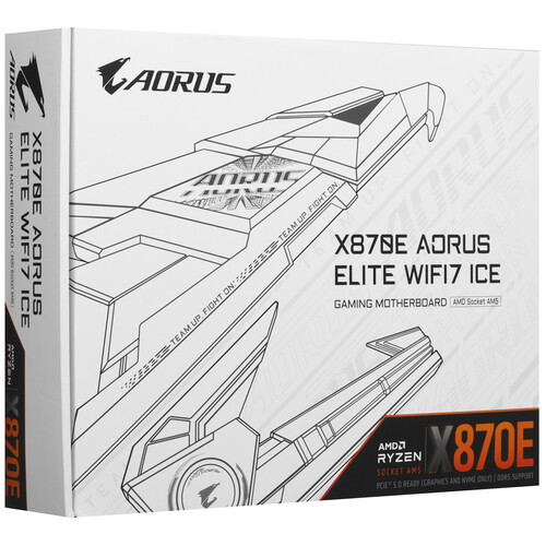 Купить Материнская плата GIGABYTE X870E AORUS ELITE WIFI7 ICE  5622570. Характеристики, отзывы и цены в Донецке