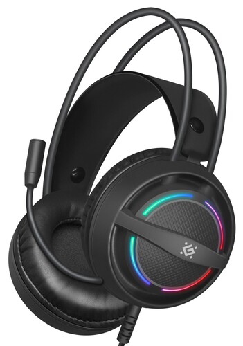Купить Проводные наушники Defender Dexter RGB черный 2024  5463198. Характеристики, отзывы и цены в Донецке