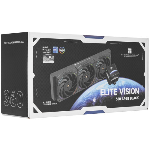 Купить Система охлаждения Thermalright Elite Vision 360 ARGB черная  5615684. Характеристики, отзывы и цены в Донецке